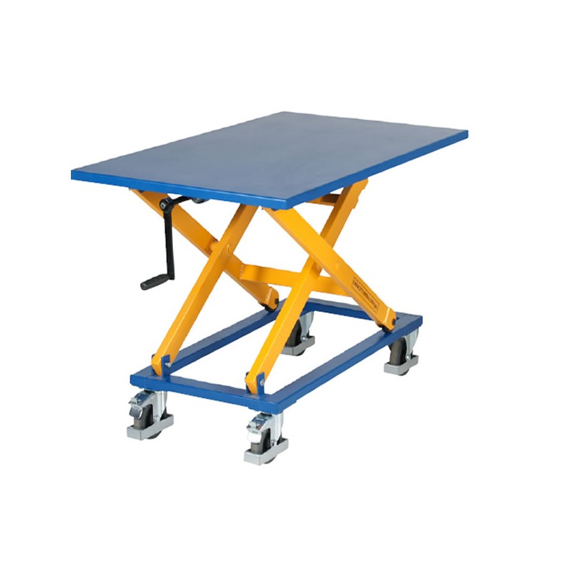 Table réglable en hauteur manuellement - L150cm - Plateau