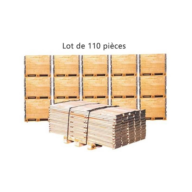 Lot de 110 réhausse pliantes bois 800 x 600 mm