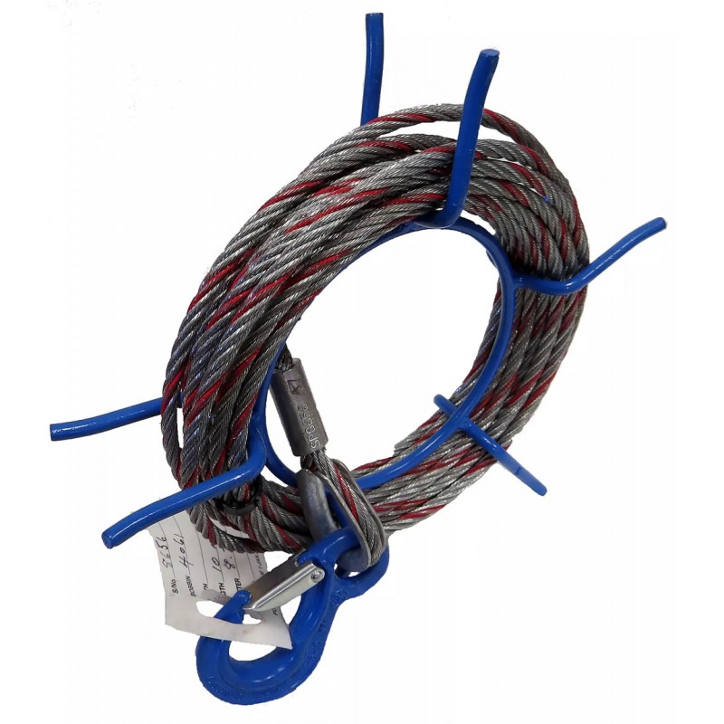 Câble antigiratoire avec crochet pour Tirfor TU 8