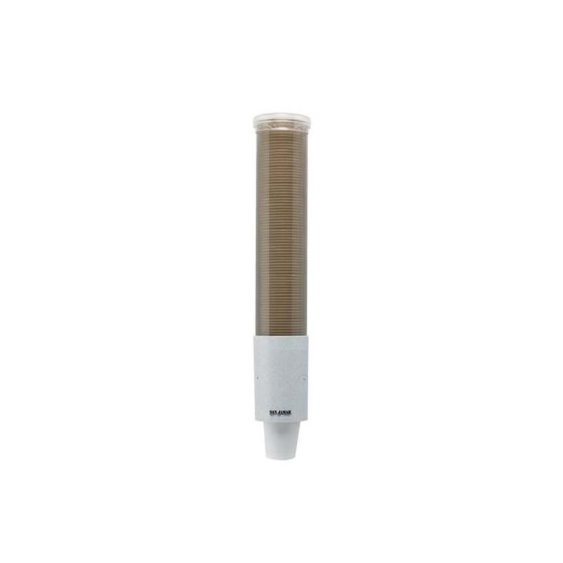 Distributeur de gobelets 57-73 mm transparent brun type PULL
