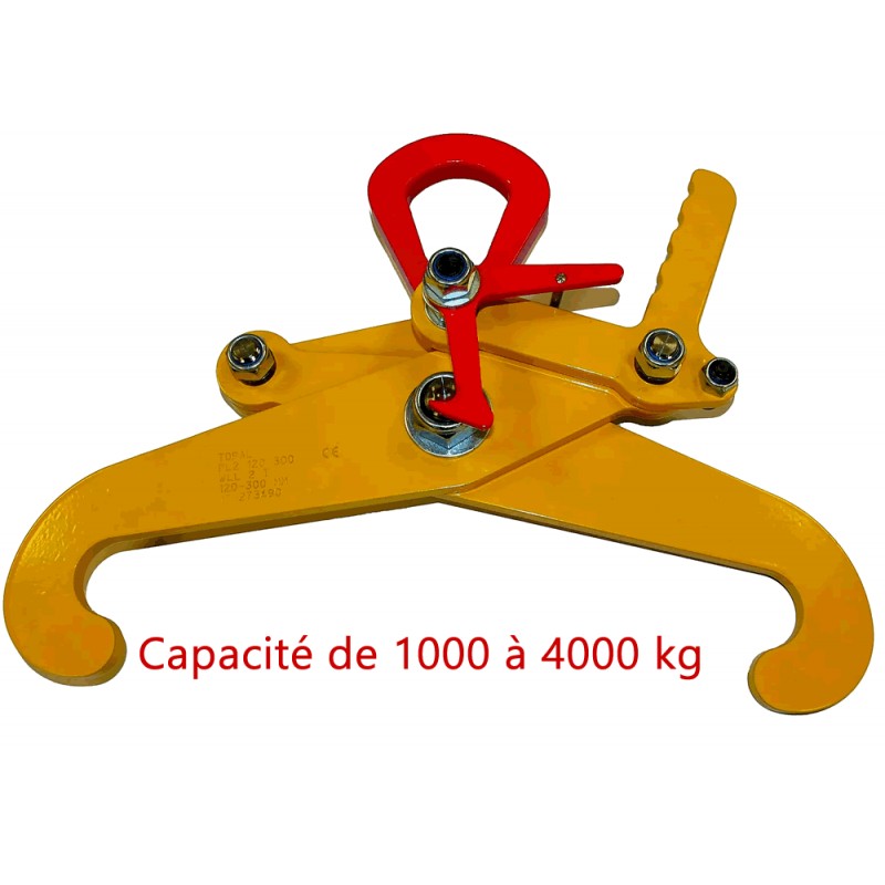 Pince de levage pour bloc de pierres, marbres, acier