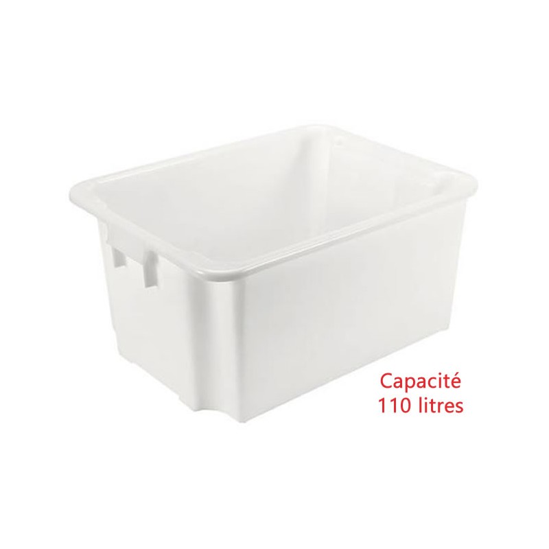 Bac euro gerbable 110 litres alimentaire