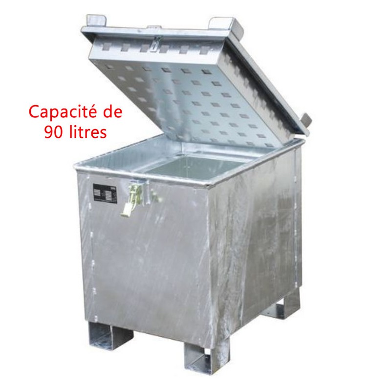 Conteneur de stockage 90 litres pour batteries au lithium-ion