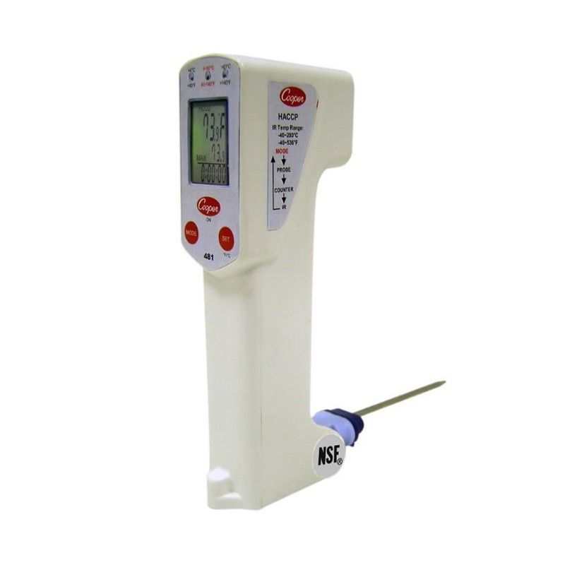 Thermomètre infrarouge avec sonde RTD en platine