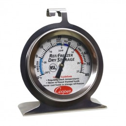 THERMOMÈTRE CADRAN ROND Ø 65 mm - FRIGO CONGÉLATEUR CHAMBRE FROIDE -  Sanipousse produits HACCP