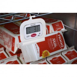 Thermomètre numérique pour réfrigérateur et congélateur, exemple d'utilisation.
