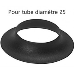 Collerette pour tube rond diamètre 25 mm