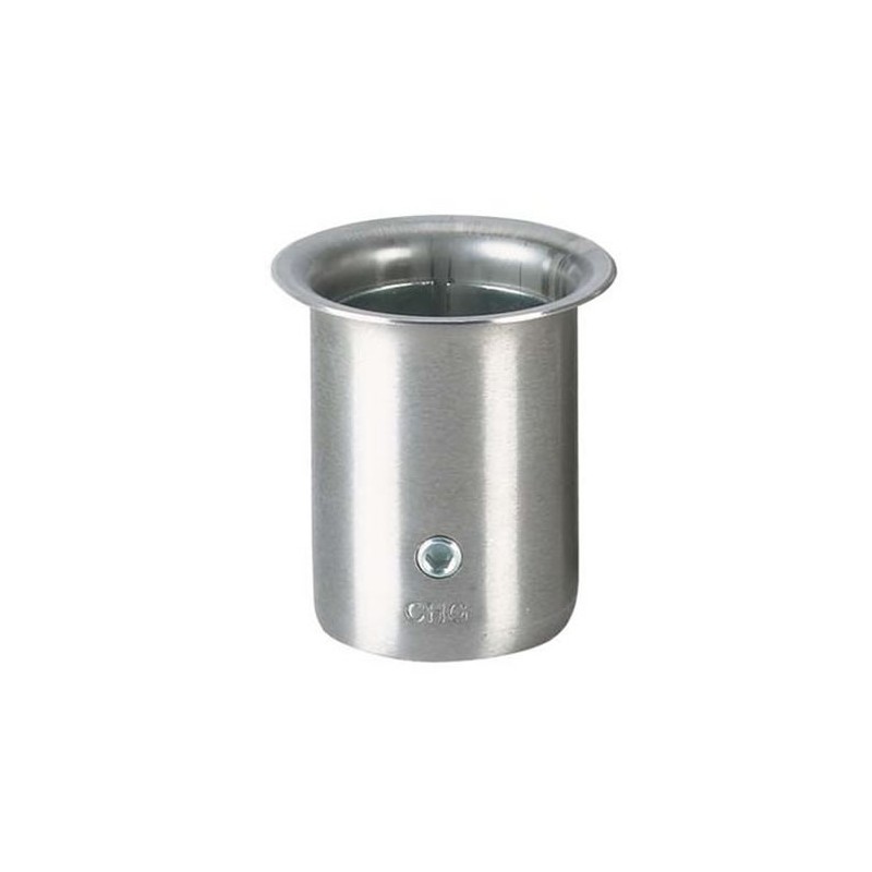 Socket inox pour tube rond de 38 mm