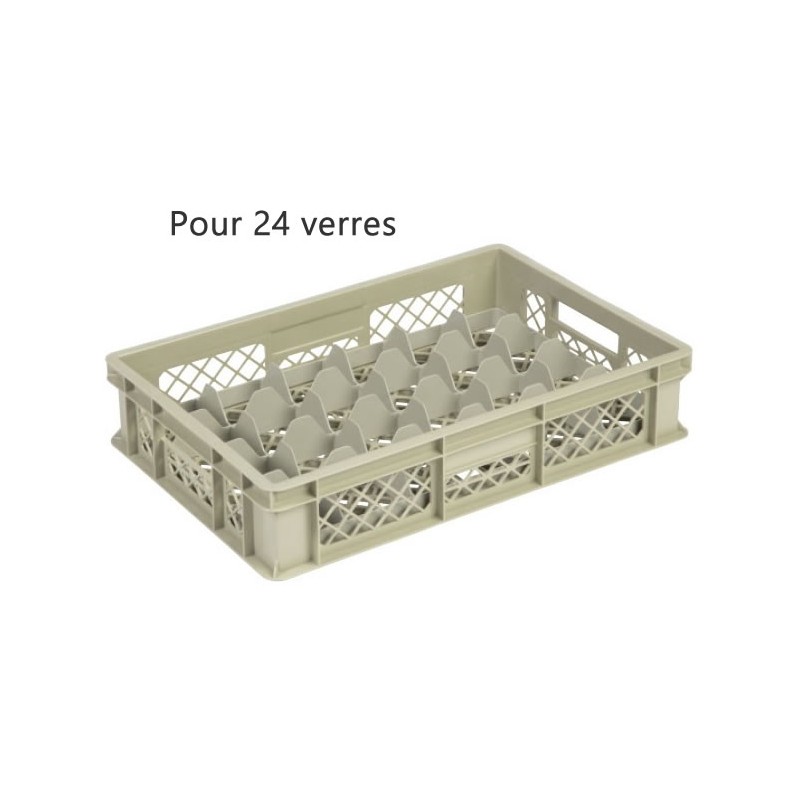 Bac pour verres 88 mm diamètre 86 mm 24 cases