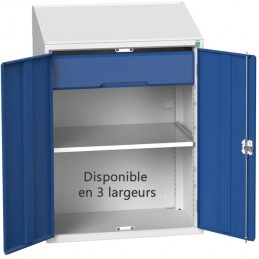 Armoire pupitre avec tiroir et tablette pour poste qualité