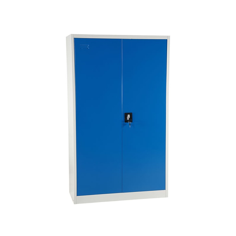 Armoire d'atelier avec 4 étagères laquée bleu