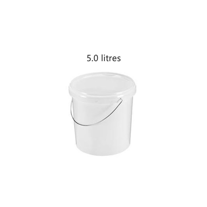 Seau alimentaire 5 litres standard avec couvercle