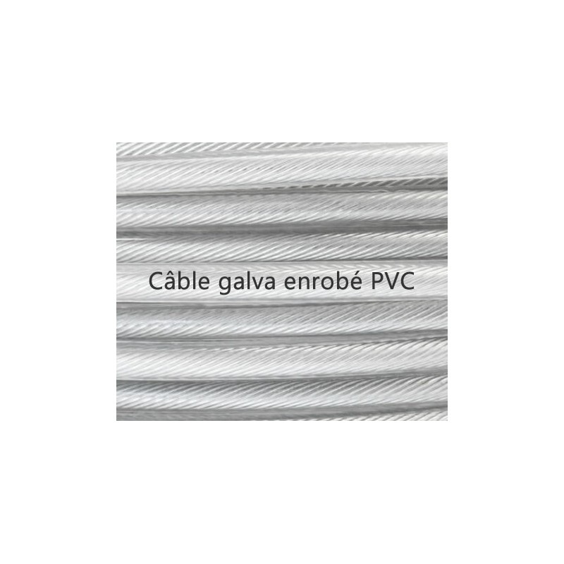 Câble 7 x 7 gaine PVC transparent
