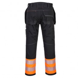 Pantalon Holster PW3 haute-visibilité Classe 1 orange noir