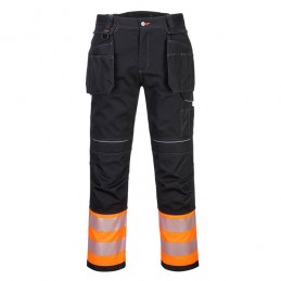 Pantalon Holster PW3 haute-visibilité Classe 1 orange noir