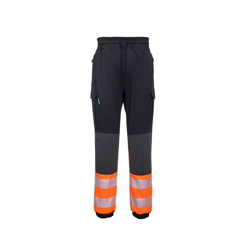 Pantalon flexi orange noir haute visibilité KX3