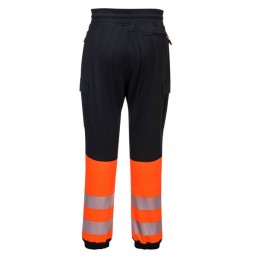Pantalon flexi orange noir haute visibilité KX3