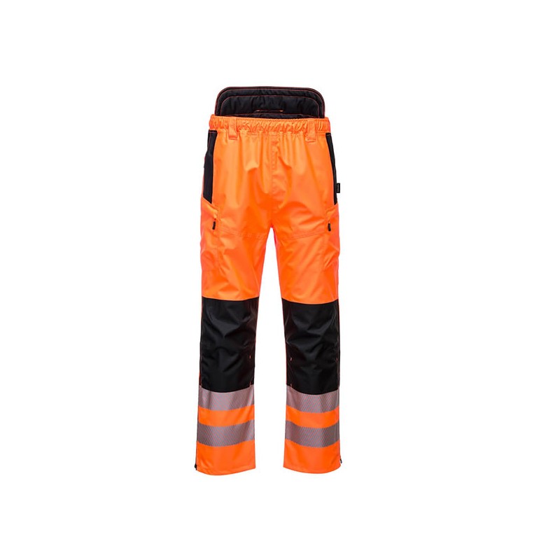 Pantalon extrême orange noir haute visibilité PW3
