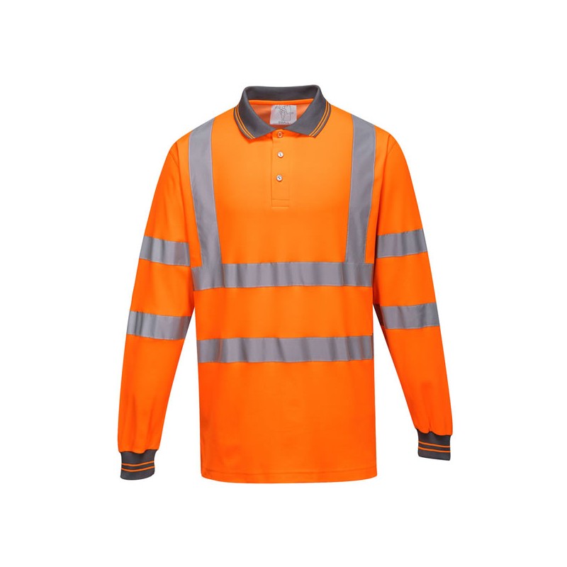 Polo coton majoritaire manches longues
Orange