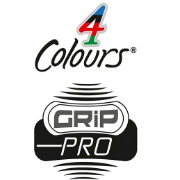 Boîte de 12 Stylos bille 4 couleurs rétractable Bic Grip Pro