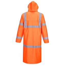 Manteau de pluie haute visibilité 122 cm Orange