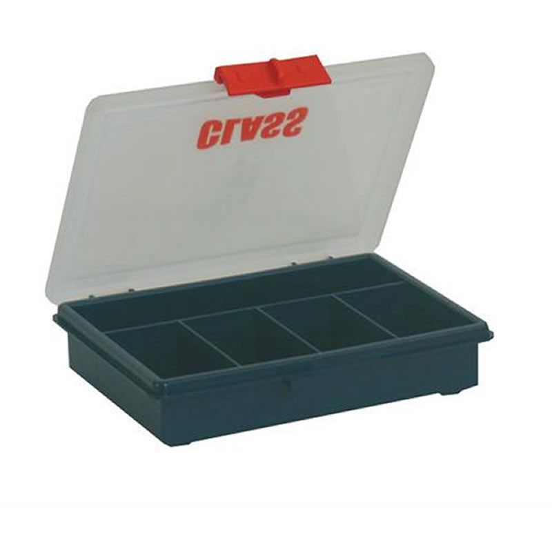 Boîte de rangement en plastique Viso, 5 compartiments fixes - Ranges  outils, casiers à vis