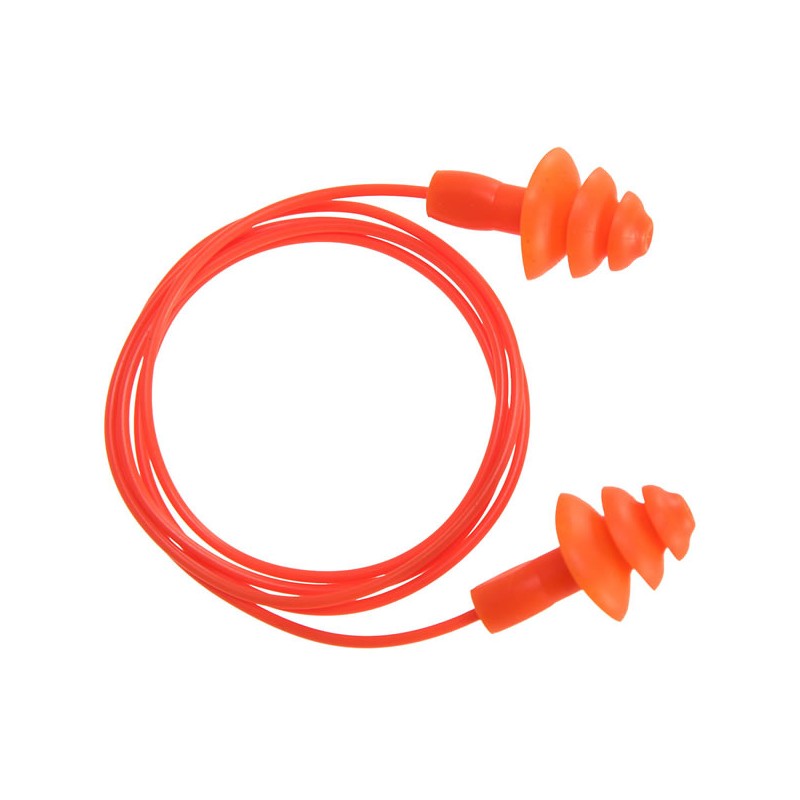 Bouchon d'oreille TPR avec cordon réutilisable