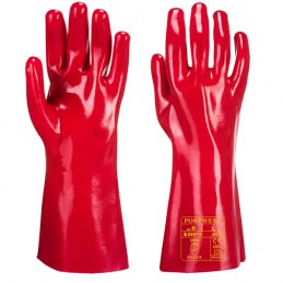 Gants tout enduits en PVC longueur 35 cm