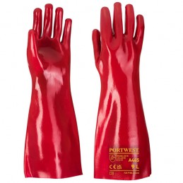 Gants tout enduits en PVC longueur 45 cm