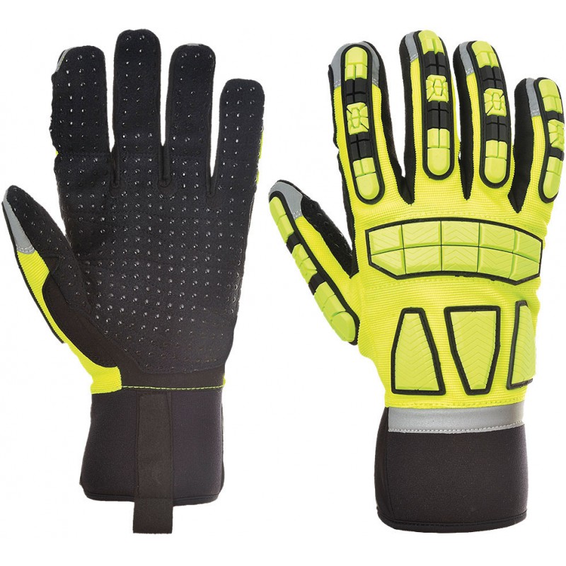 Gant Safety Impact Non Doublé Jaune A724 Gant Safety Impact Non Doublé Jaune A724