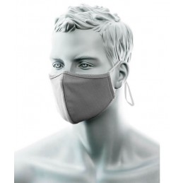 Masque facial en tissu antimicrobien à 2 épaisseurs avec pont nasal (Pk25)