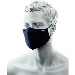 Masque facial en tissu antimicrobien à 2 épaisseurs avec pont nasal (Pk25)
