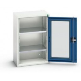 Armoire Verso portes transparentes avec 2 tablettes hauteur 800 mm