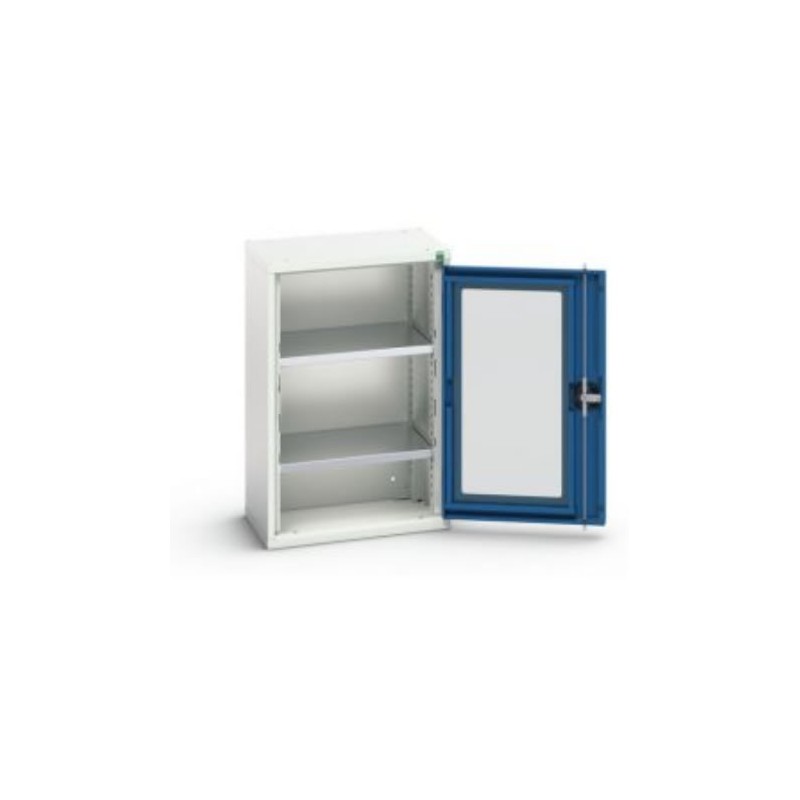 Armoire Verso portes transparentes avec 2 tablettes hauteur 800 mm