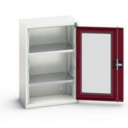 Armoire Verso portes transparentes avec 2 tablettes hauteur 1000 mm