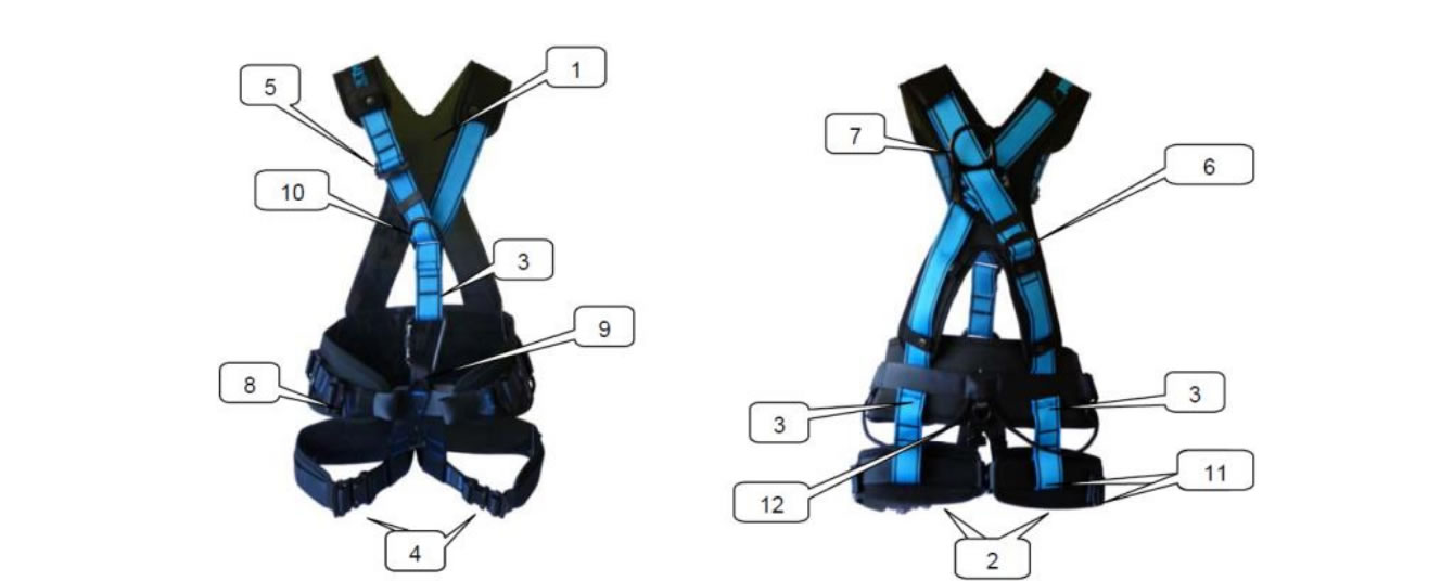 Harnais technique HT secours pour travaux sur corde